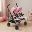 Joie Aire Twin Dolls Stroller - Pink & Black Cheap