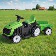 Evo 6V Electric Green Ride On Tractor With Trailer For Sale