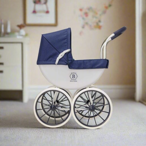 Bella Rosa My First Carriage Pram - Navy Supply