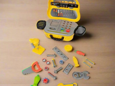 Construction Case Playset - Includes 23 Pieces Online Sale