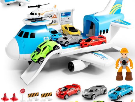 Teamsterz Aeroplane Transporter - Includes 16 Accessories For Cheap