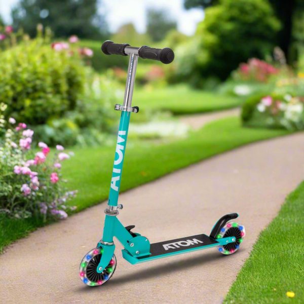 ATOM Light Up Inline Scooter - Teal Cheap