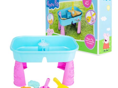 Peppa Pig Sand & Water Table - Includes Spade, Rake & Sand Moulds Online now