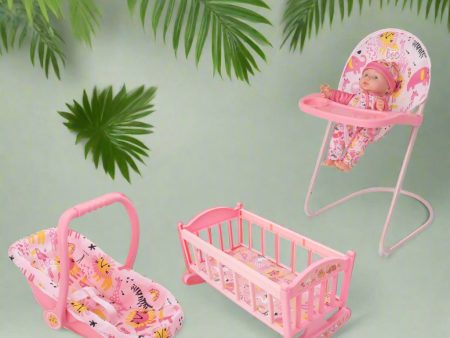 BabyBoo Dolls Nursery Playset - 7 Piece Toy Playset Sale