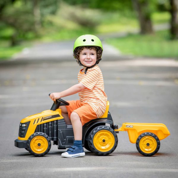 JCB Battery Operated Mini Quad Ride-On With Trailer Hot on Sale