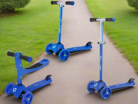 Evo 3 in 1 Cruiser Toddler Ride On & Scooter - Blue Online now