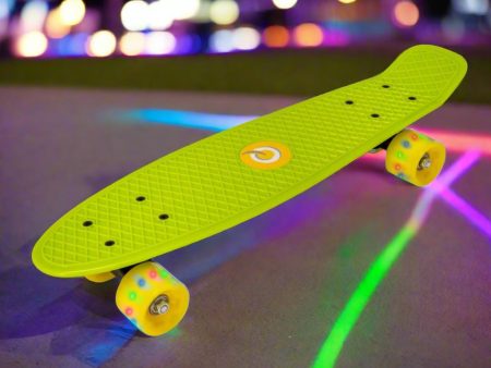 EVO Light-Up Penny Board - Lime & Yellow For Discount