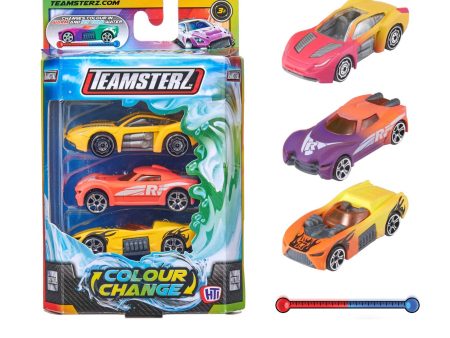 Teamsterz Colour Change Cars Playset - 3 Water Activated Colour Changing Cars Online Sale