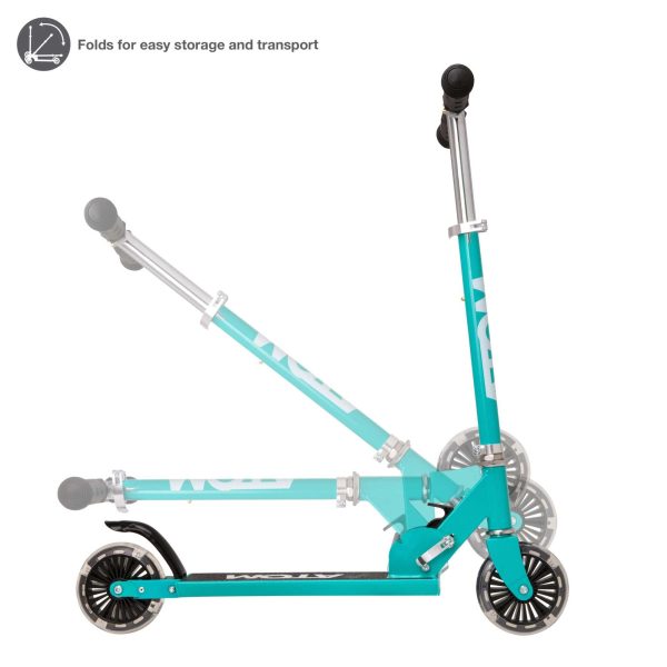 ATOM Light Up Inline Scooter - Teal Cheap