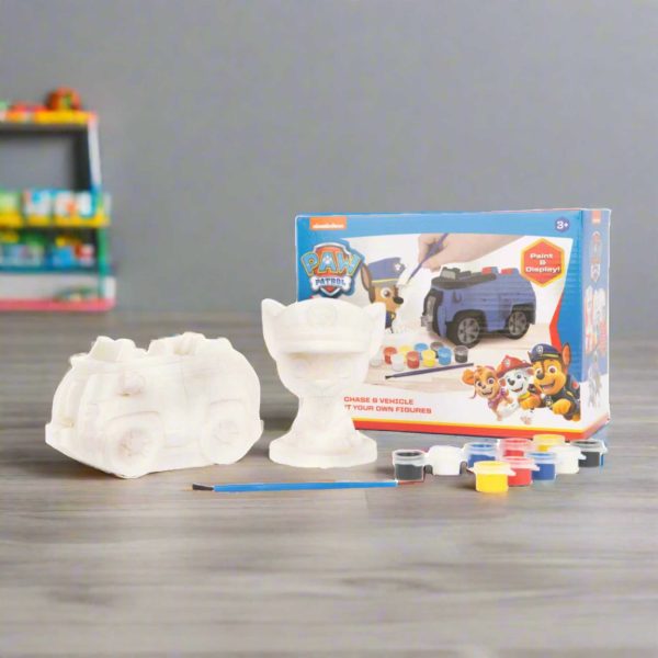 Paw Patrol Paint Your Own Chase & Vehicle Online Sale