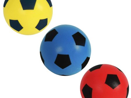 Foam Footballs | Pack of 3 | Blue, Yellow, Red Online now