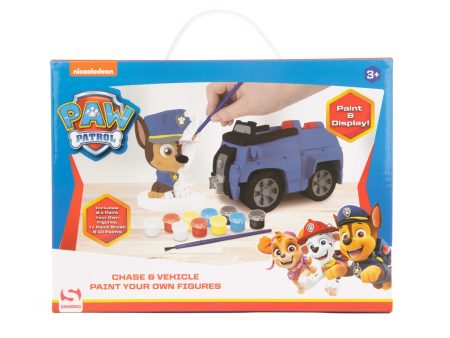 Paw Patrol Paint Your Own Chase & Vehicle Online Sale