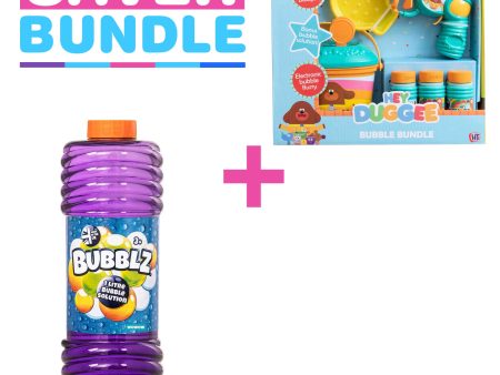 Hey Duggee Bubble Bundle + Bubblz 1Ltr. Bubble Solution Bundle Sale