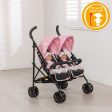 Joie Aire Twin Dolls Stroller - Pink & Black Cheap