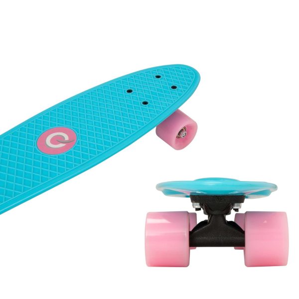 EVO Light-Up Penny Board - Blue & Pink Online now