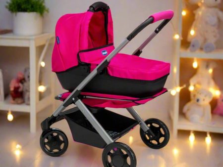 Chicco Junior 3-IN-1 Dolls Pram - Pink Hot on Sale