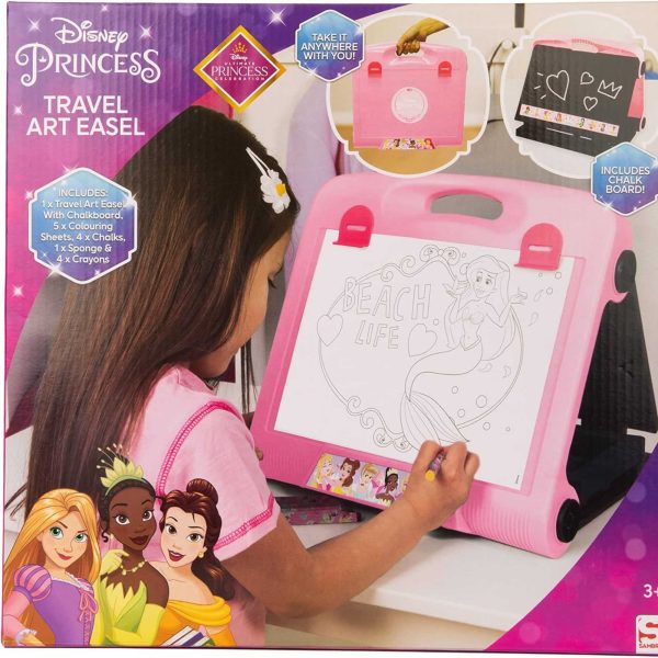 Disney Princess Art Easel  - Chalkboard, Crayons & Chalks included Supply