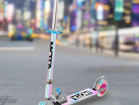 ATOM Light Up Inline Scooter - Holographic Fashion