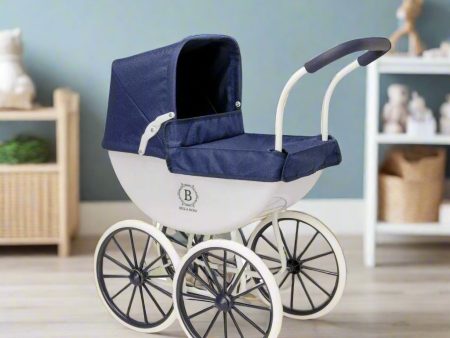 Bella Rosa My First Carriage Pram - Navy Supply