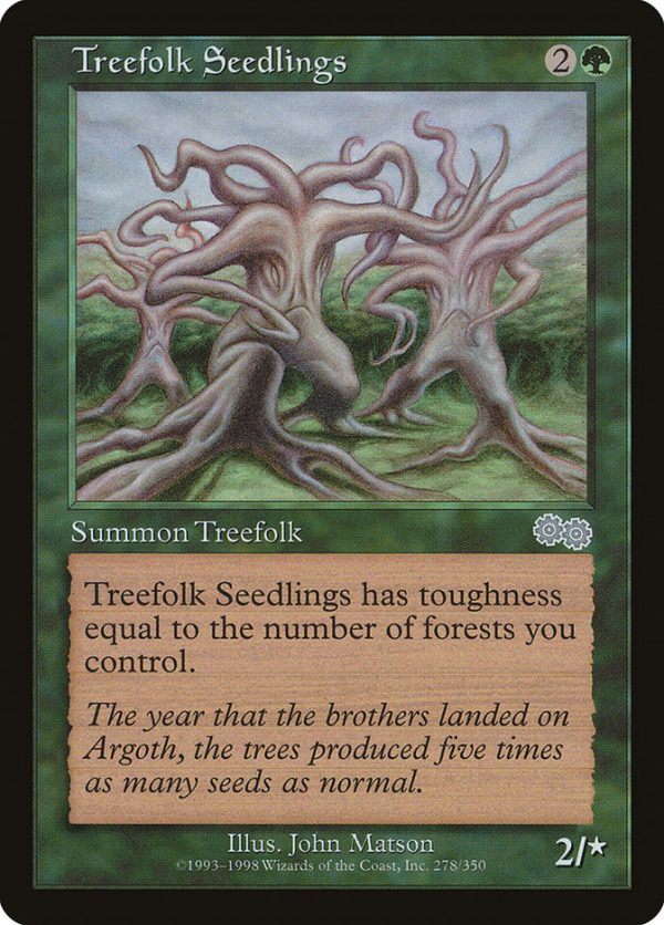 Treefolk Seedlings [Urza s Saga] For Sale