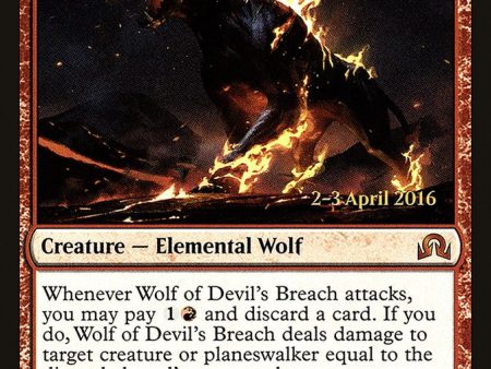 Wolf of Devil s Breach [Shadows over Innistrad Prerelease Promos] Sale