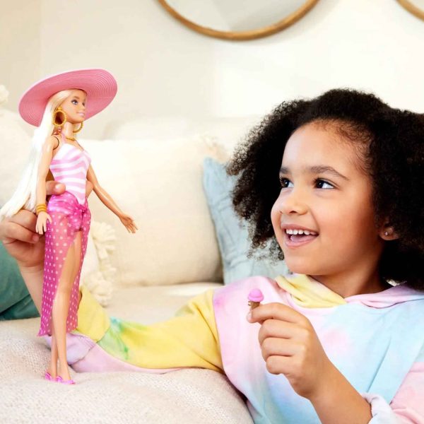 Barbie Doll with Swimsuit and Beach Themed Accessories Discount