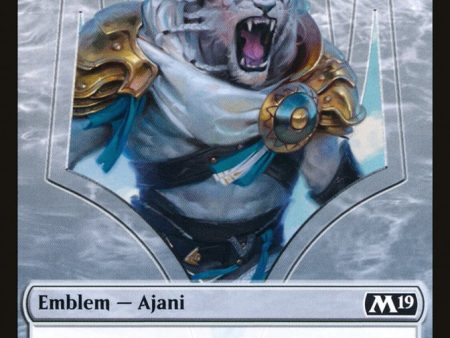 Ajani, Adversary of Tyrants Emblem [Core Set 2019 Tokens] Cheap