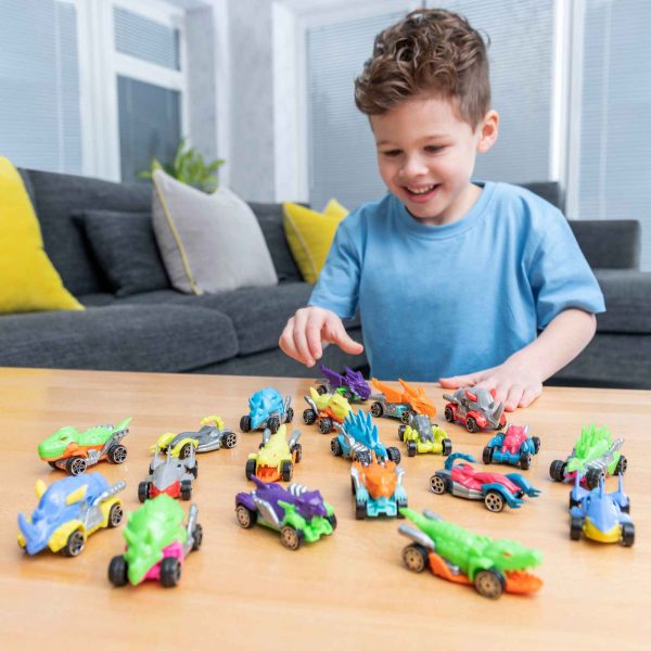 Teamsterz Beast Machine Dino Car Play Set - 10 Die-Cast Cars Online now