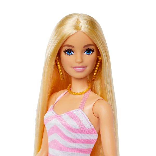 Barbie Doll with Swimsuit and Beach Themed Accessories Discount