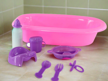 8 Piece Baby Doll Bath Set For Sale