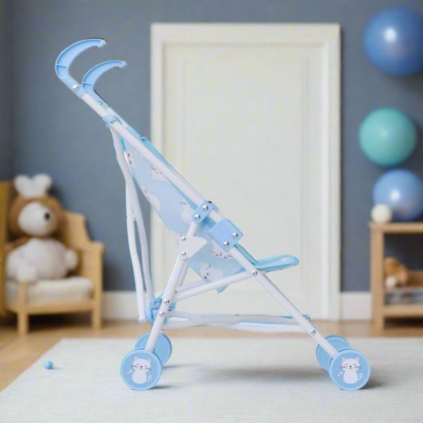 BabyBoo Kitty Doll Stroller - Blue For Discount