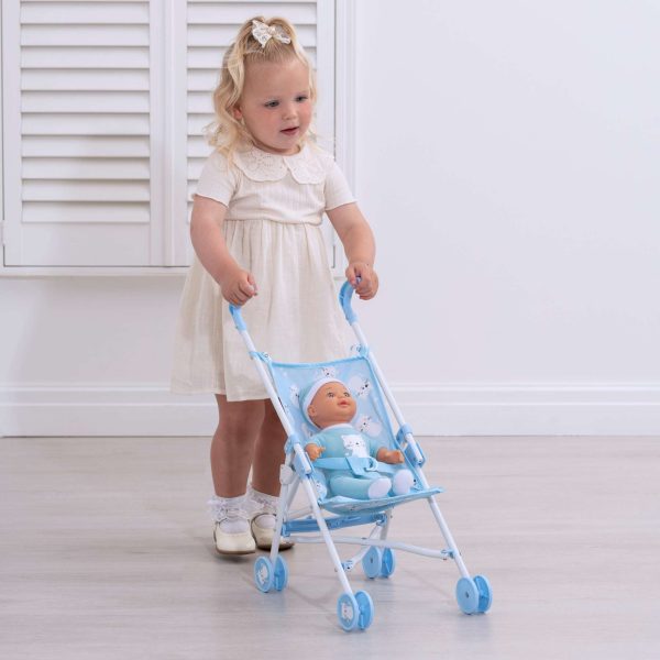 BabyBoo Kitty Doll Stroller - Blue For Discount