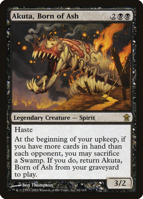 Akuta, Born of Ash [Saviors of Kamigawa] For Cheap