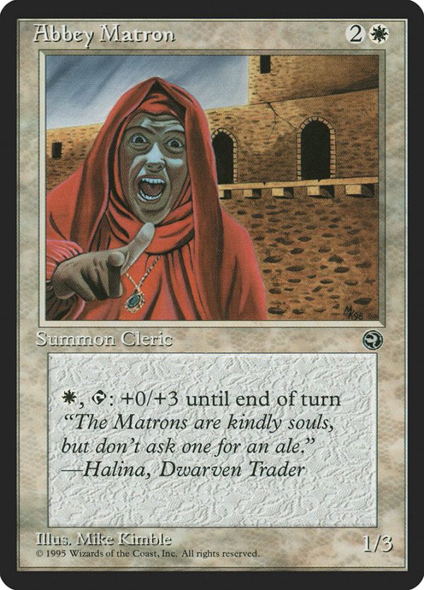 Abbey Matron (Halina Flavor Text) [Homelands] Discount