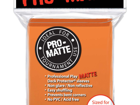 Ultra Pro - PRO-Matte 50ct Standard Deck Protector® sleeves: Orange Sale