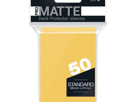 Ultra Pro - PRO-Matte 50ct Standard Deck Protector® sleeves: Yellow Cheap