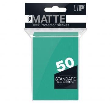 Ultra Pro - PRO-Matte 50ct Standard Deck Protector® sleeves: Aqua For Sale