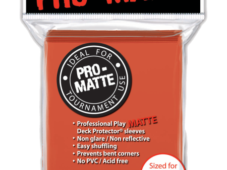 Ultra Pro - PRO-Matte 50ct Standard Deck Protector® sleeves: Peach Online now