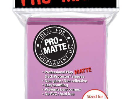 Ultra Pro - PRO-Matte 50ct Standard Deck Protector® sleeves: Pink Sale