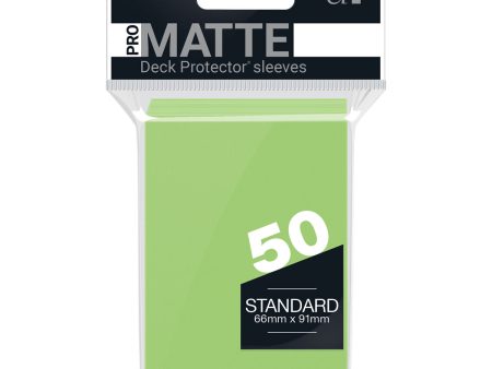 Ultra Pro - PRO-Matte 50ct Standard Deck Protector® sleeves: Lime Green on Sale