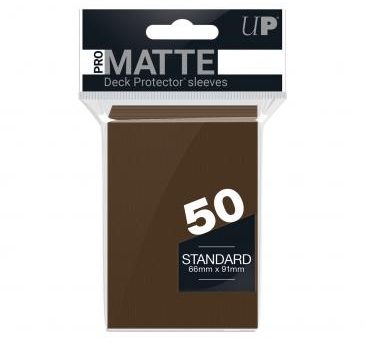 Ultra Pro - PRO-Matte 50ct Standard Deck Protector® sleeves: Brown Hot on Sale