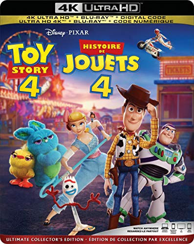 TOY STORY 4  [4K ULTRA HD + BLU-RAY + DIGITAL] (BILINGUAL) Fashion